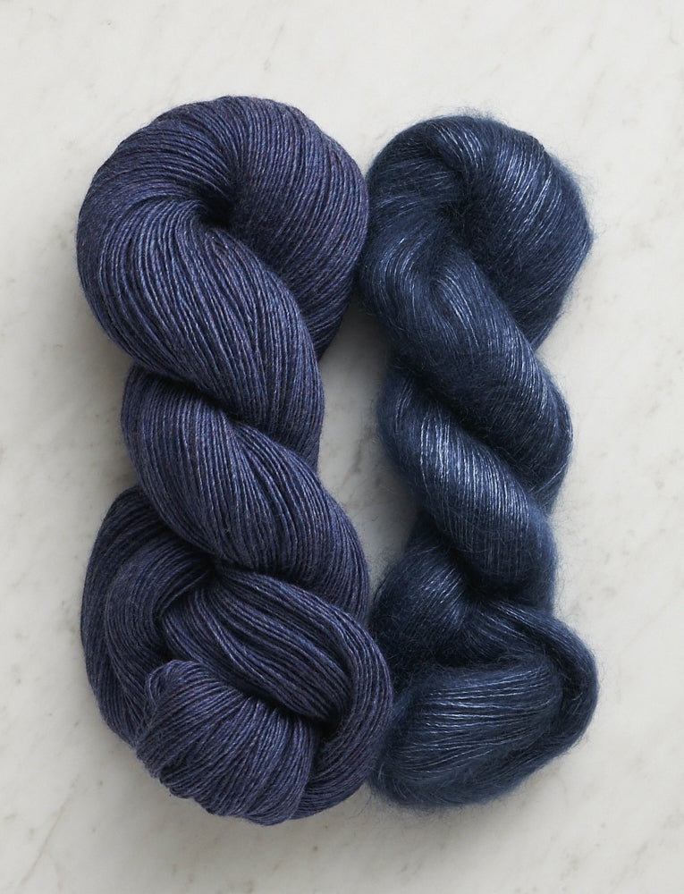 Line Weight + Tussock Bundle, Blue Jeans + Blue Fjord