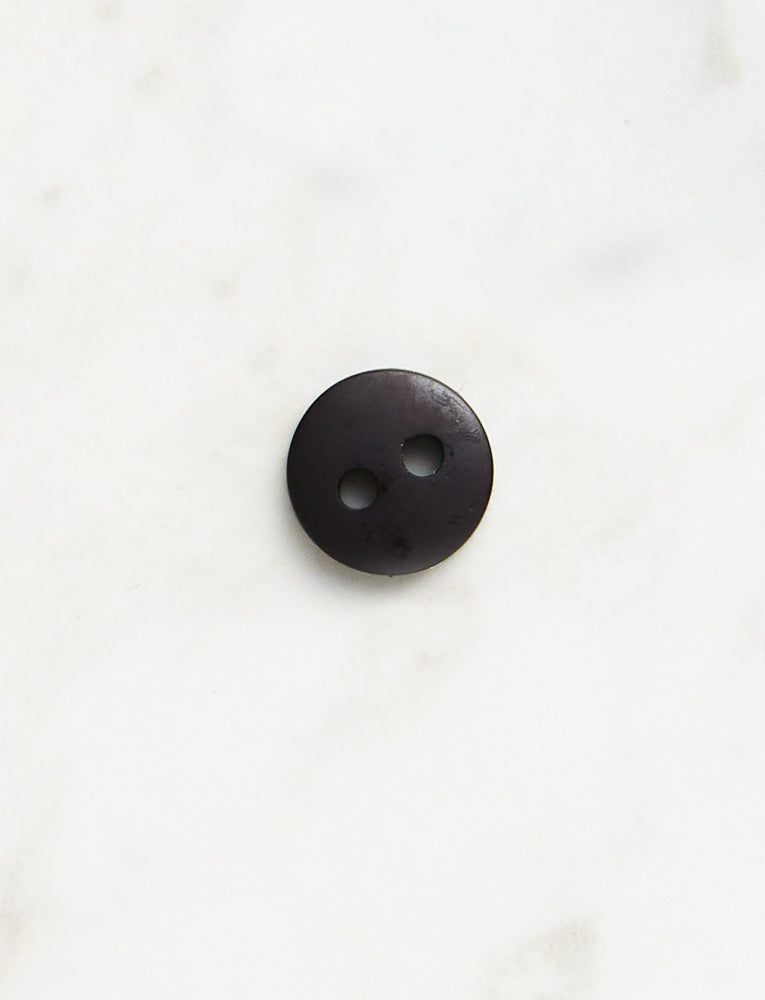 Small Round Button, 3/8-inch, Black