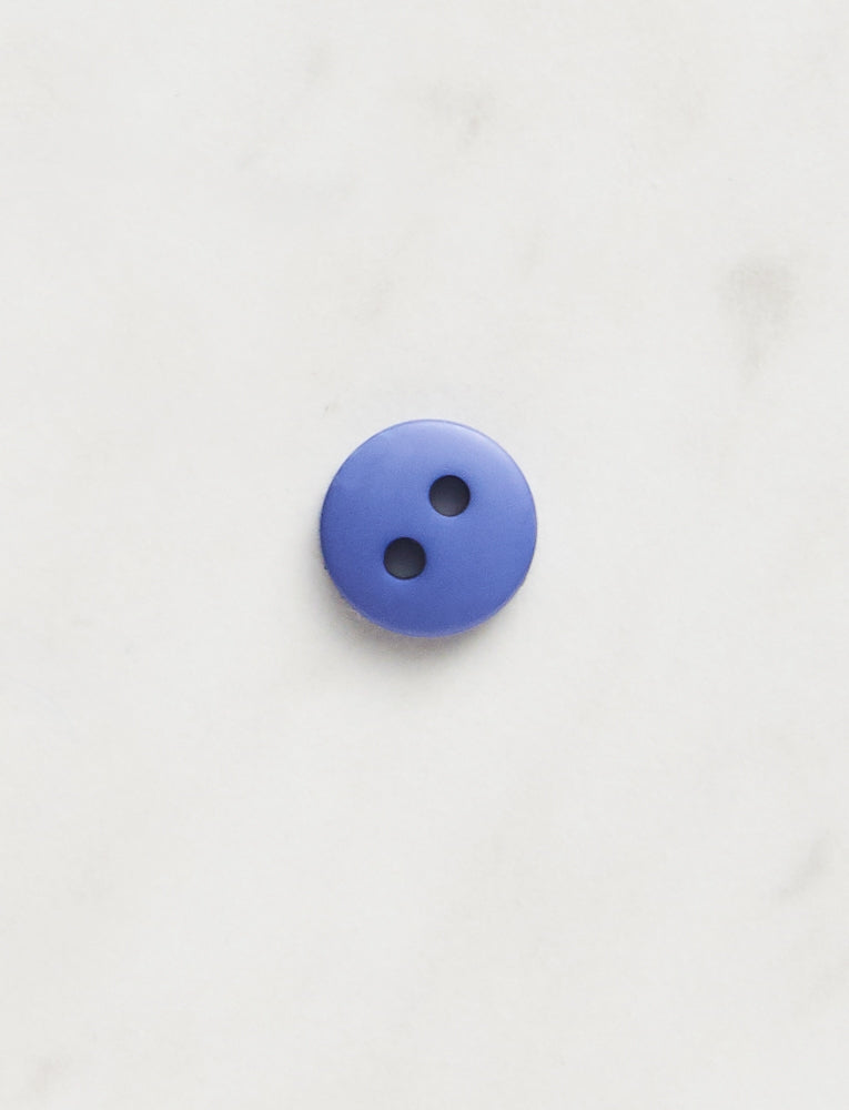 Small Round Button, 3/8-inch, Blue