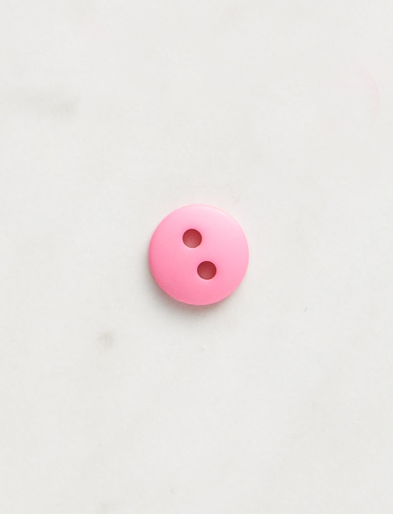 Small Round Button, 3/8-inch, Bubblegum Pink