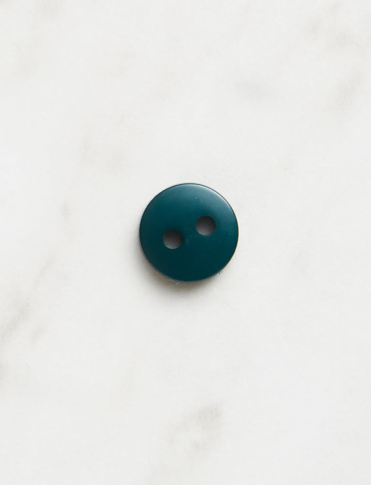 Small Round Button, 3/8-inch, Forest Green