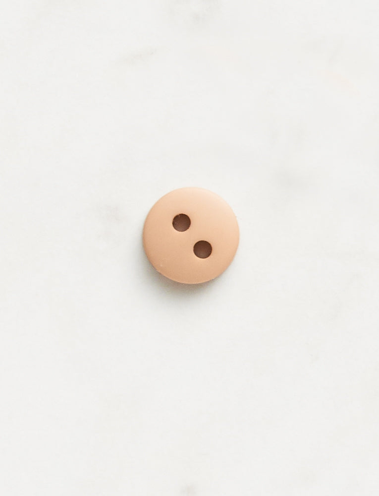 Small Round Button, 3/8-inch, Khaki