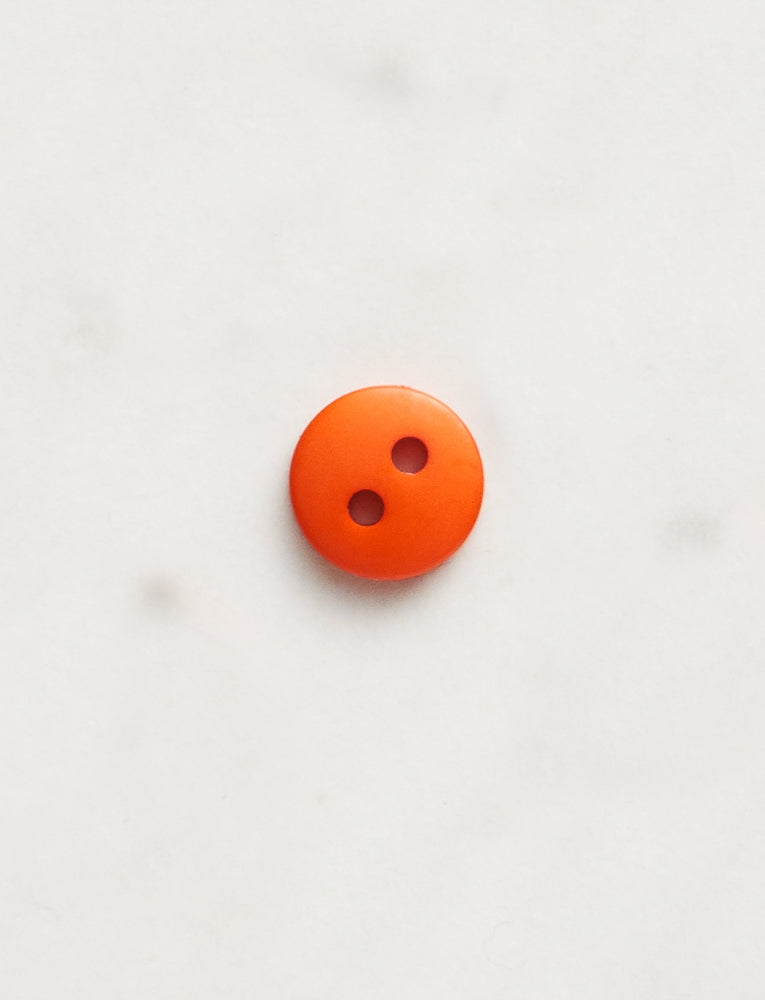 Small Round Button, 3/8-inch, Orange