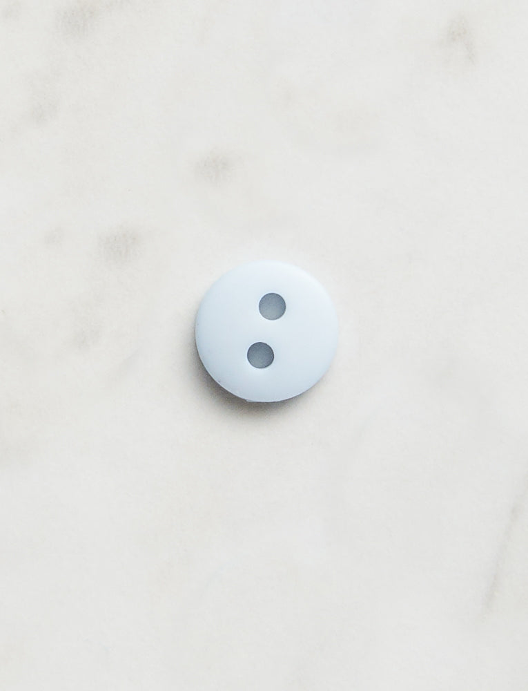 Small Round Button, 3/8-inch, Pastel Blue