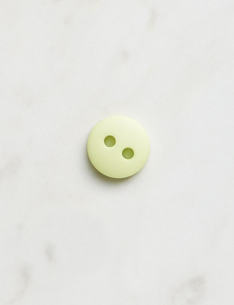 Small Round Button, 3/8-inch, Pastel Lime