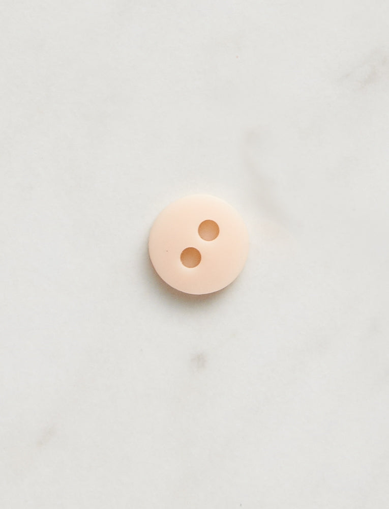 Small Round Button, 3/8-inch, Pastel Peach