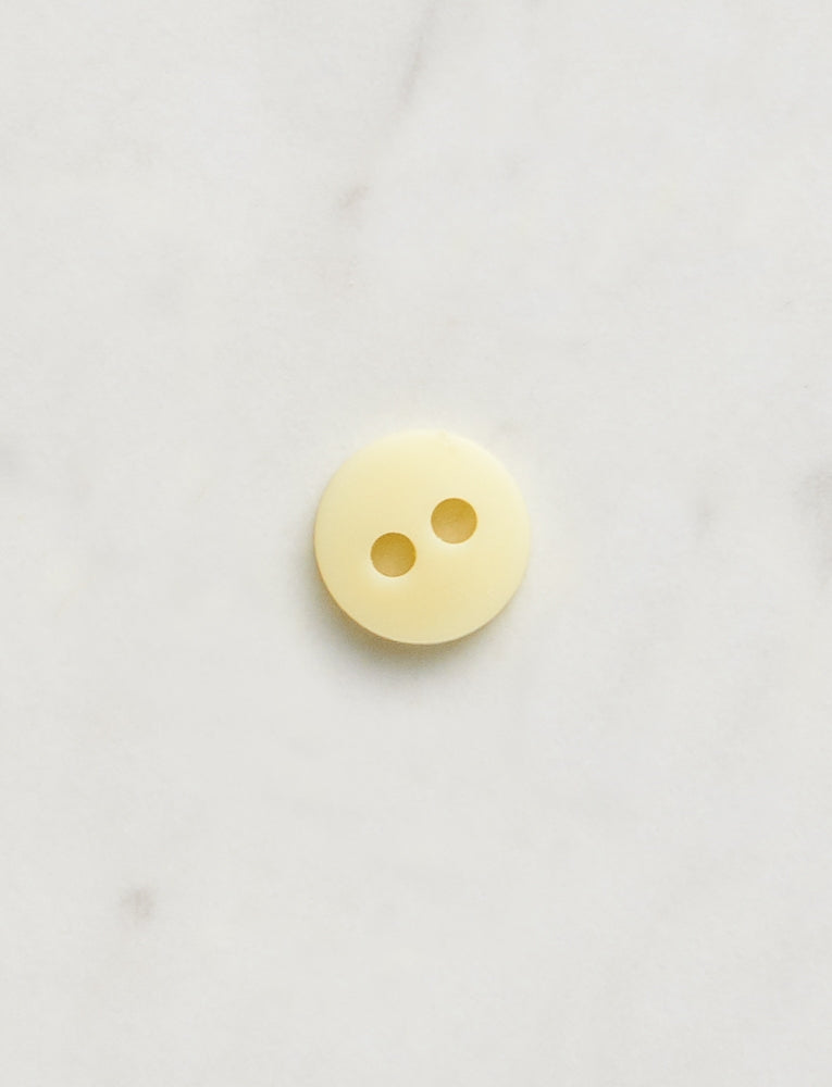 Small Round Button, 3/8-inch, Pastel Yellow