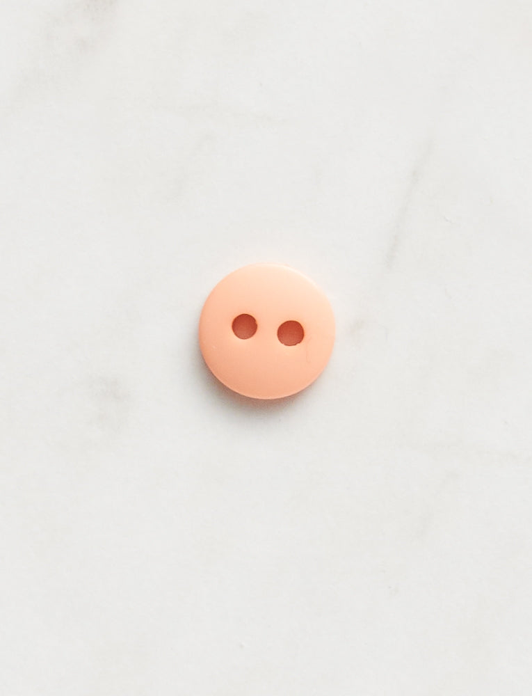 Small Round Button, 3/8-inch, Peach
