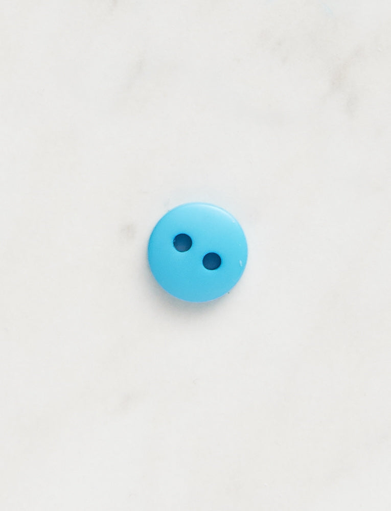 Small Round Button, 3/8-inch, Peacock