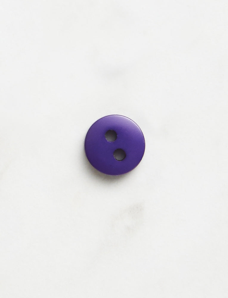 Small Round Button, 3/8-inch, Purple