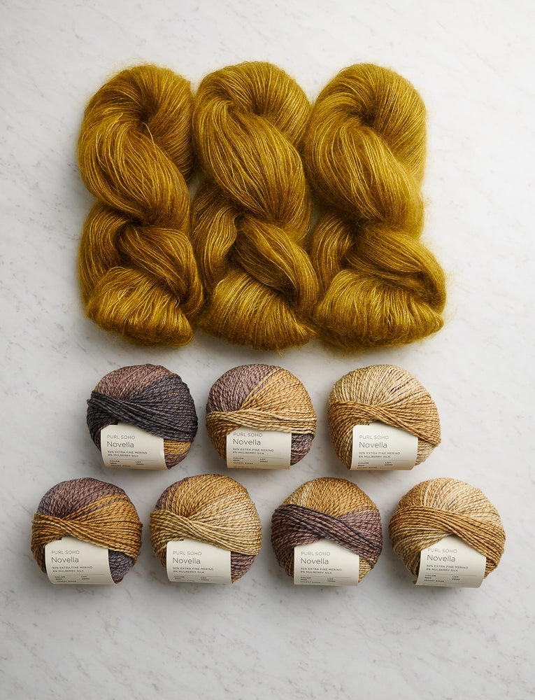 Soft Stripes Wrap Bundle, Golden Lichen + Desert Ridge, Wrap