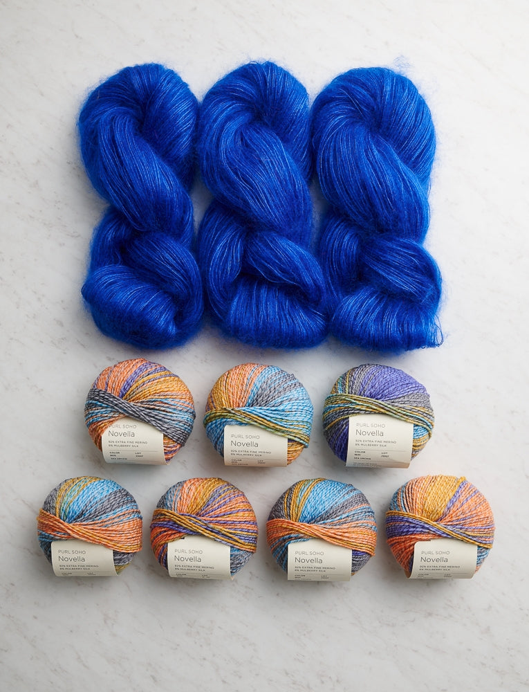 Soft Stripes Wrap Bundle, Lapis Lazuli + Sea Urchin, Wrap