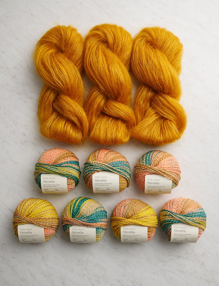Soft Stripes Wrap Bundle, Saffron Yellow + Farmer's Market, Wrap