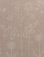 Swedish Embroidery Panel + Pattern, Blue Blossoms