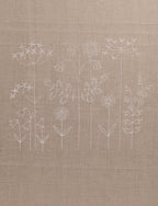 Swedish Embroidery Panel + Pattern, Blue Blossoms