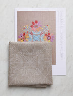 Swedish Embroidery Panel + Pattern, September Bloom