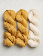 Sunday Dinner Dishtowels Bundle, Golden Pollen + Heirloom White