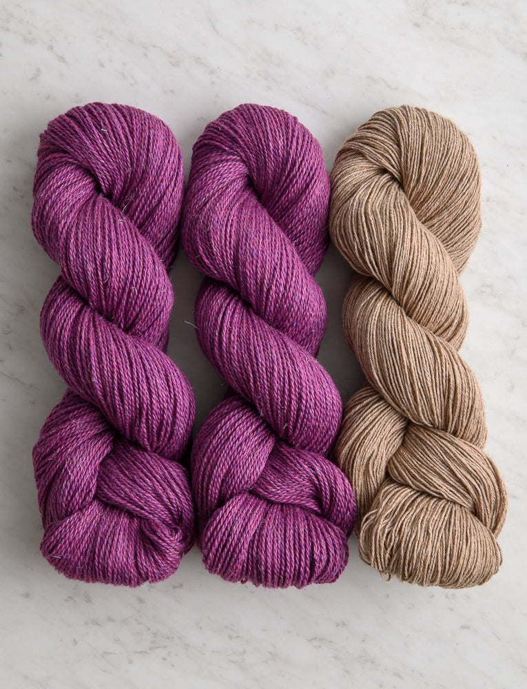 Sunday Dinner Dishtowels Bundle, Purple Clover + Rye Flour