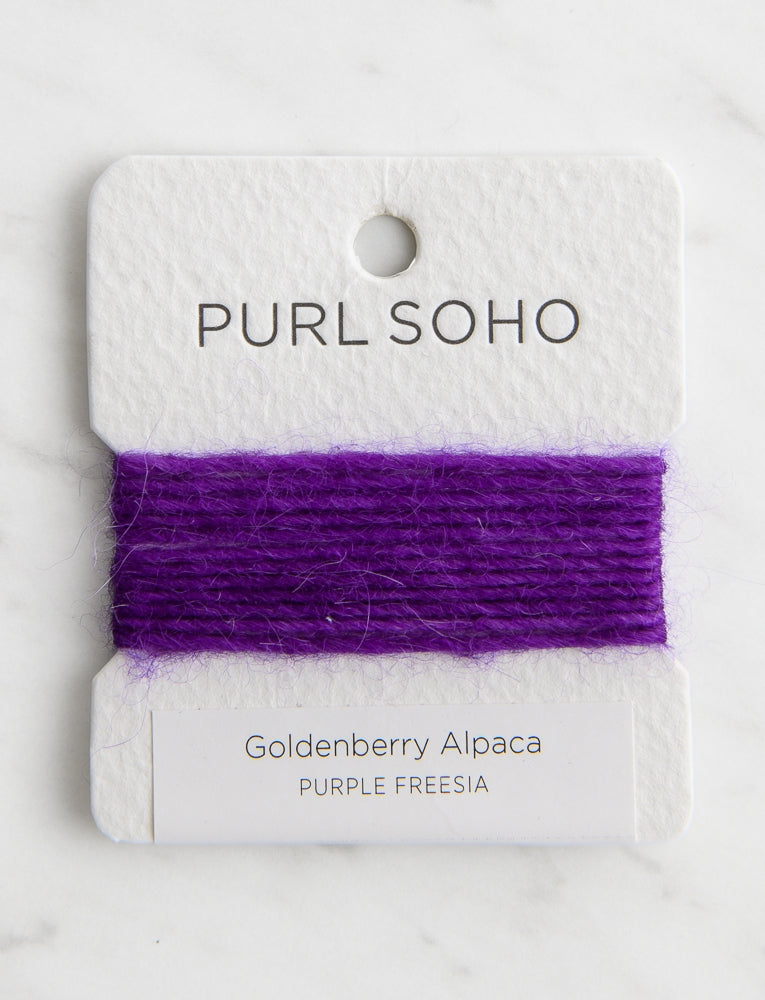 Goldenberry Alpaca Color Cards, Purple Freesia
