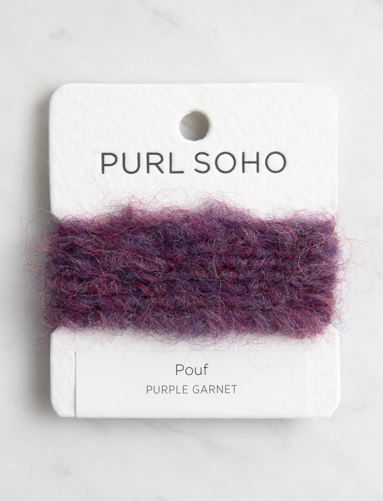 Pouf Color Cards, Purple Garnet