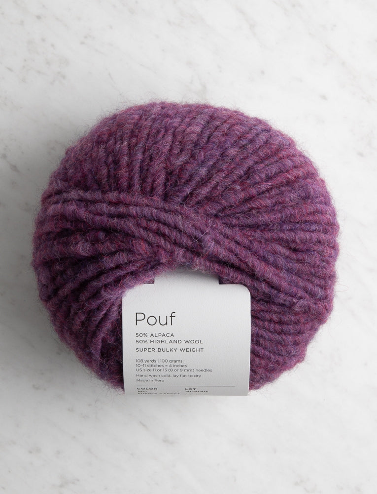 Pouf, Purple Garnet