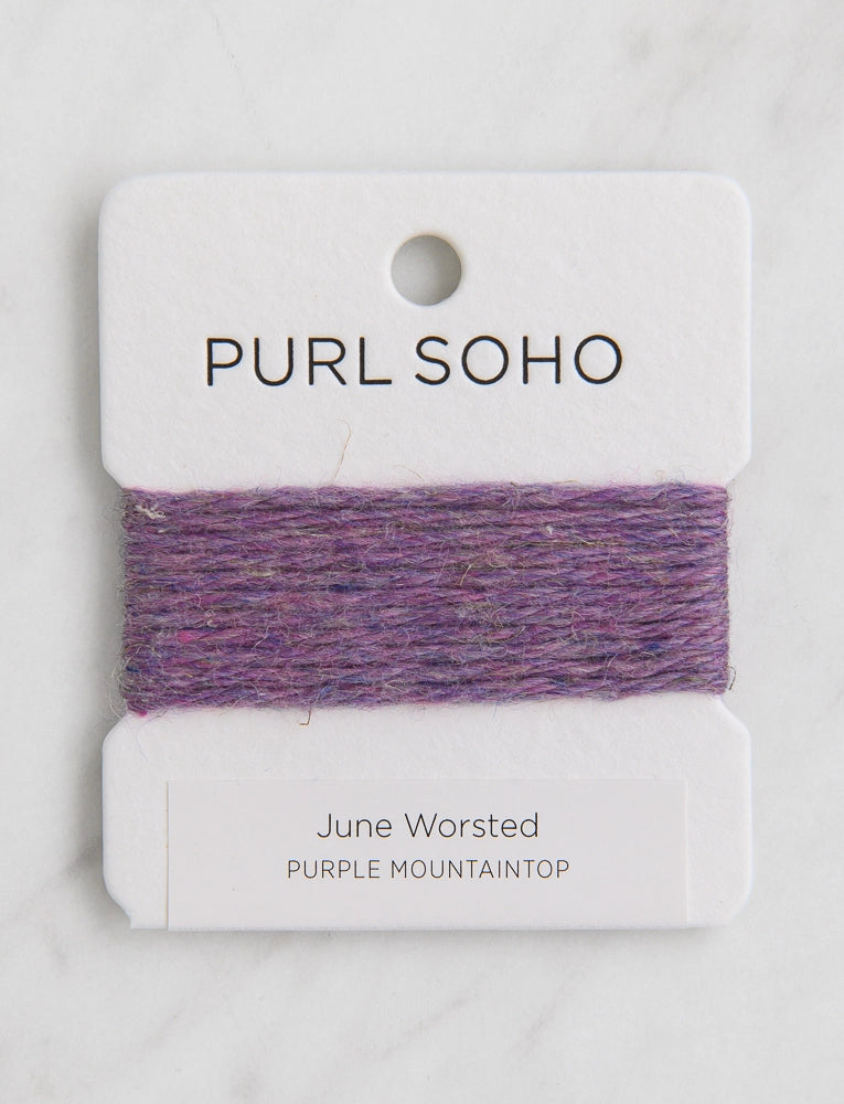 June Worsted Color Cards, Purple Mountaintop