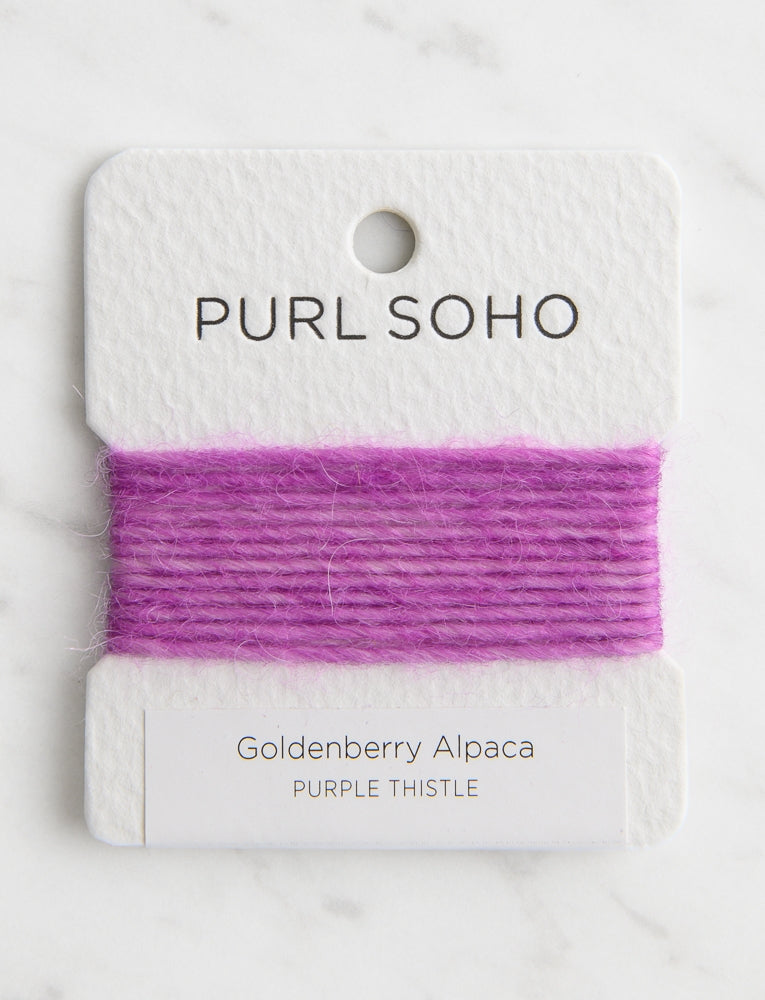 Goldenberry Alpaca Color Cards, Purple Thistle