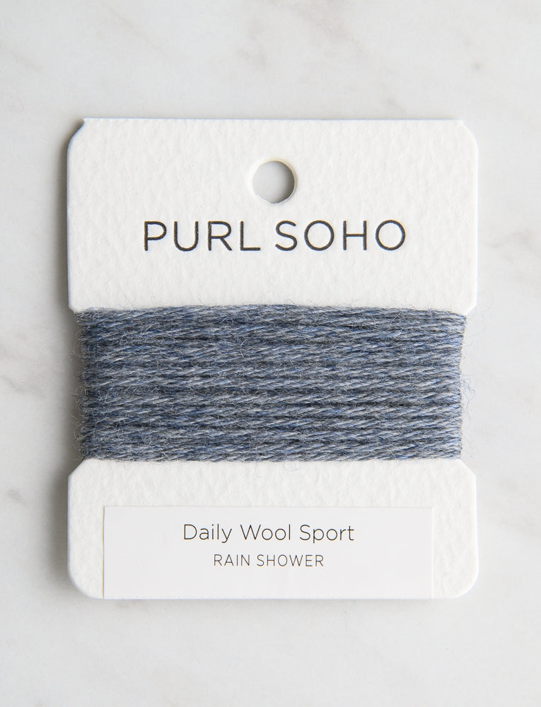 Daily Wool Sport Color Cards, Rain Shower