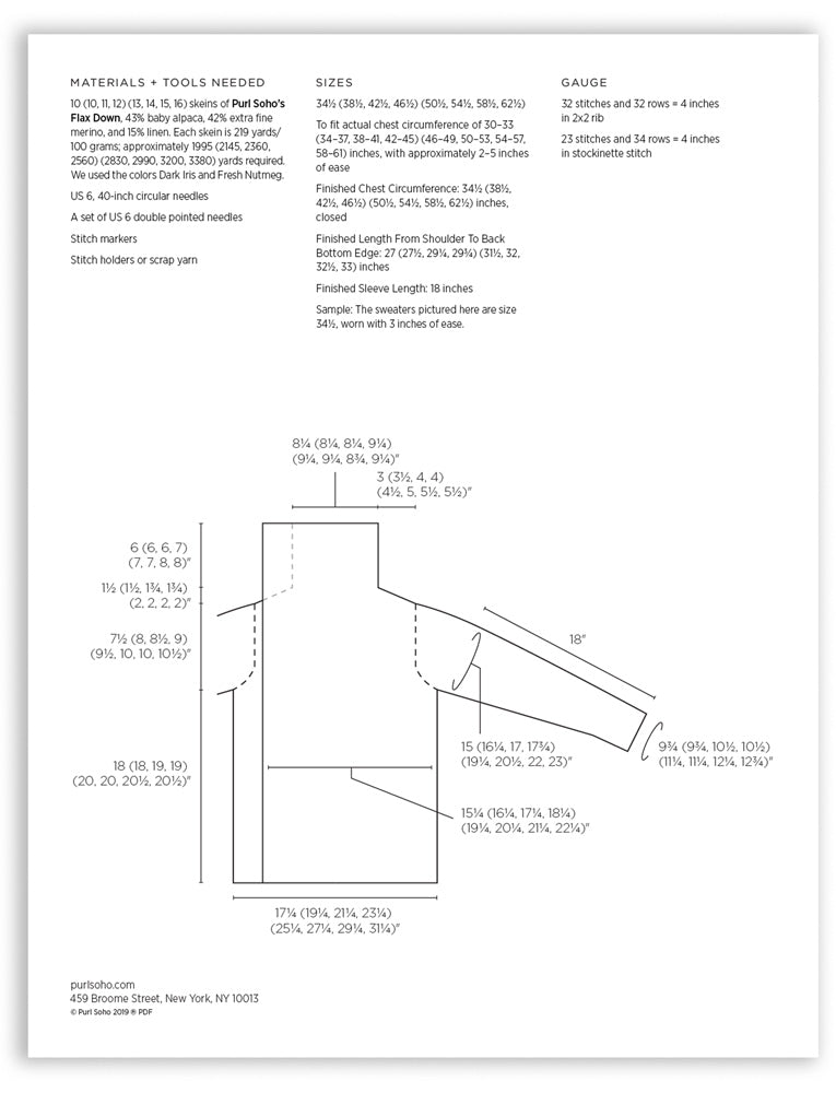 Ridgeline Wrap Cardigan Pattern Download