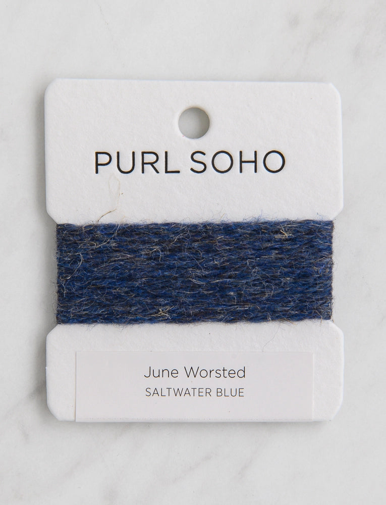 June Worsted Color Cards, Saltwater Blue