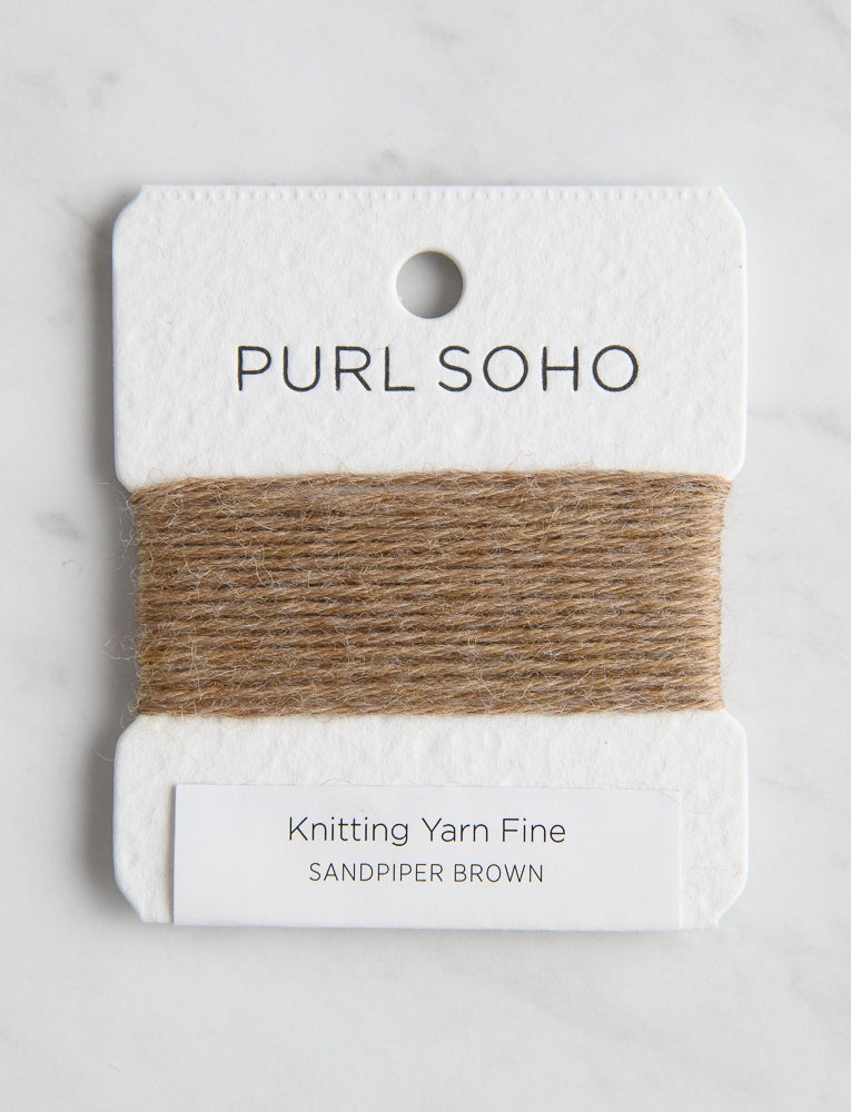Knitting Yarn Fine Color Cards, Sandpiper Brown