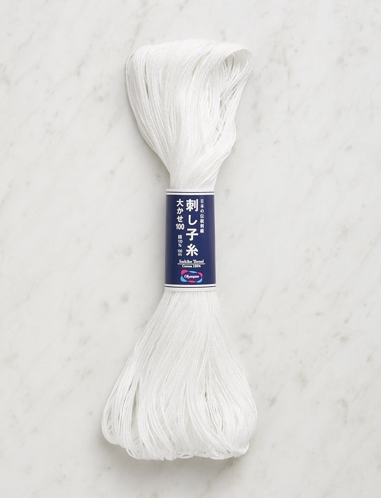 Sashiko Thread, White, 109-yards