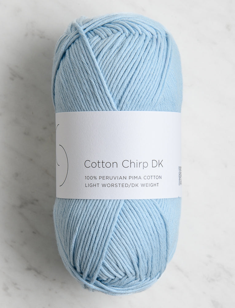 Cotton Chirp DK, 100-Gram Balls, Soft Blue