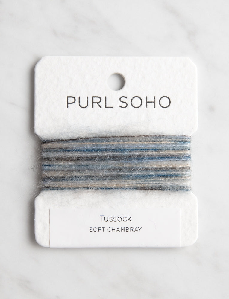 Tussock Color Cards, Soft Chambray