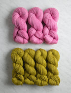 Double Knit Blanket Bundle, Spring Rose + Golden Green, Crib