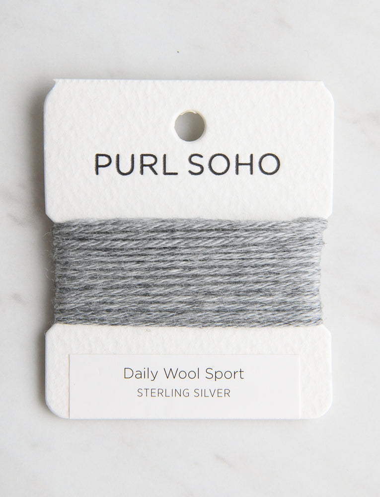 Daily Wool Sport Color Cards, Sterling Silver
