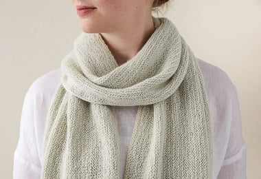Striped Garter Scarf