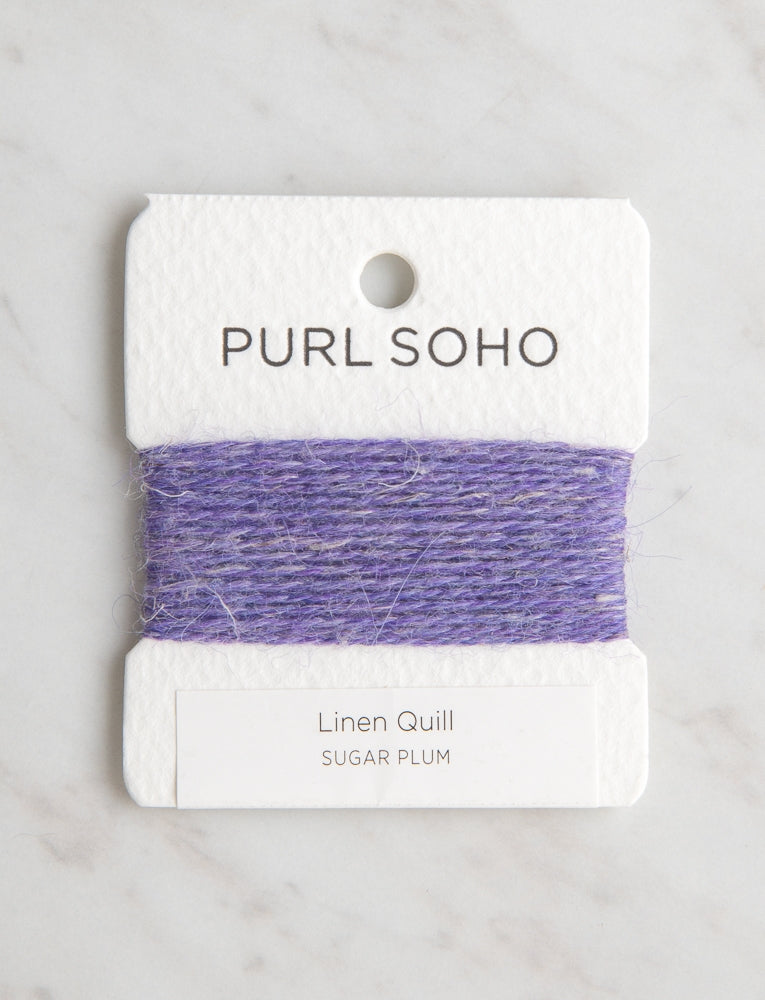 Linen Quill Color Cards, Sugar Plum