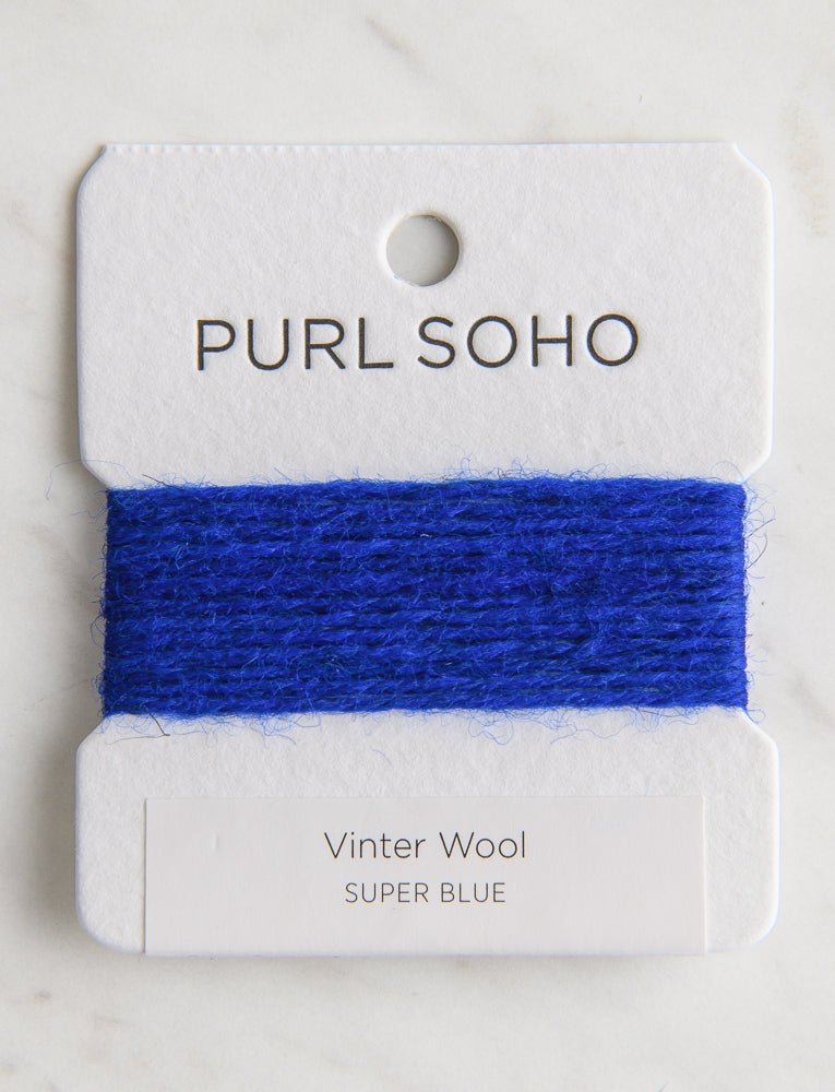 Vinter Wool Color Cards, Super Blue