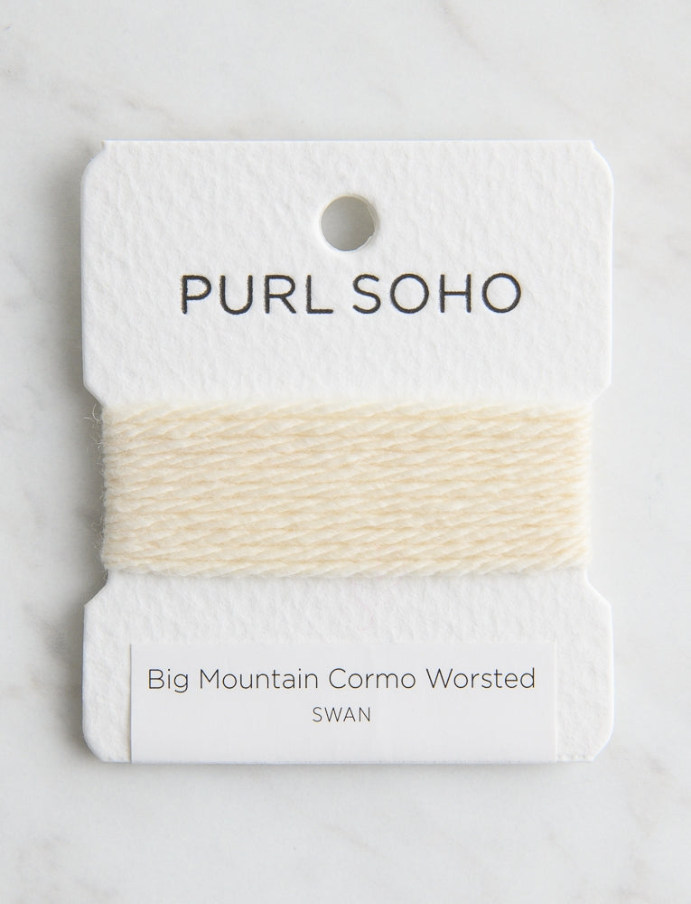 Big Mountain Cormo Worsted Color Cards, Swan