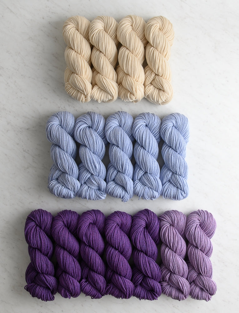 Color Study Blanket Bundle, Sweet Iris, Throw