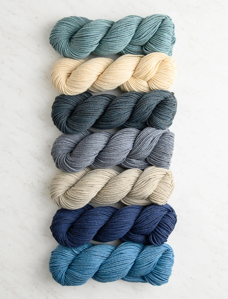 Super Easy Baby Blanket In Daily Wool Worsted Bundle, Swimming Hole