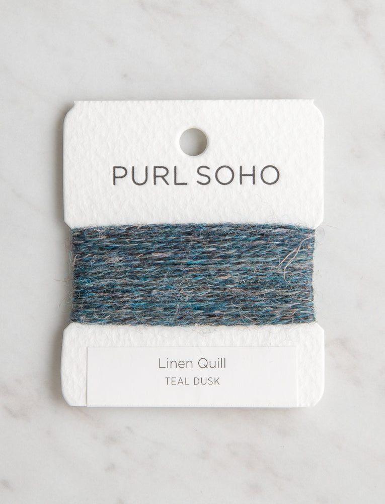Linen Quill Color Cards, Teal Dusk