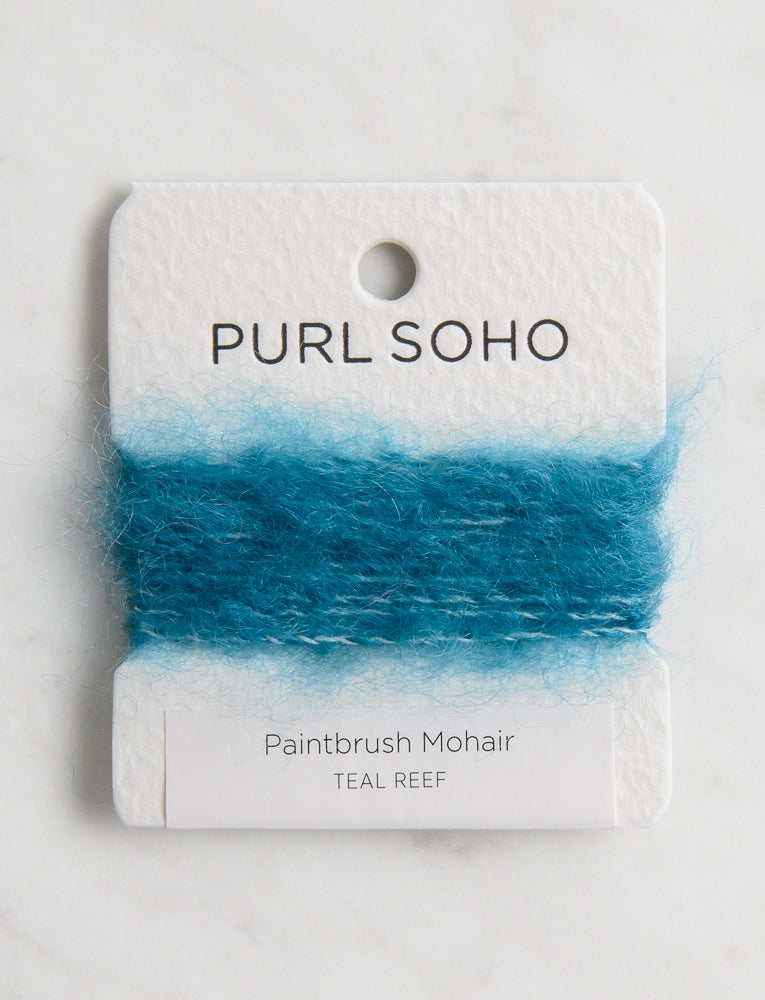 Paintbrush Mohair Color Cards, Teal Reef