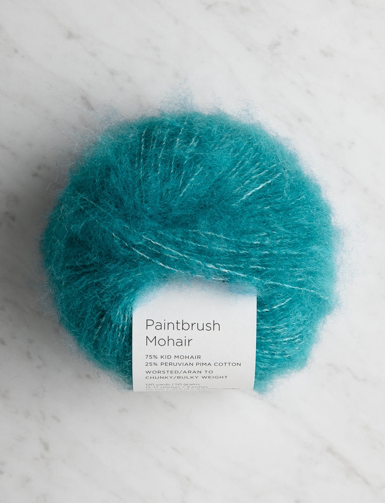 Paintbrush Mohair, Teal Reef