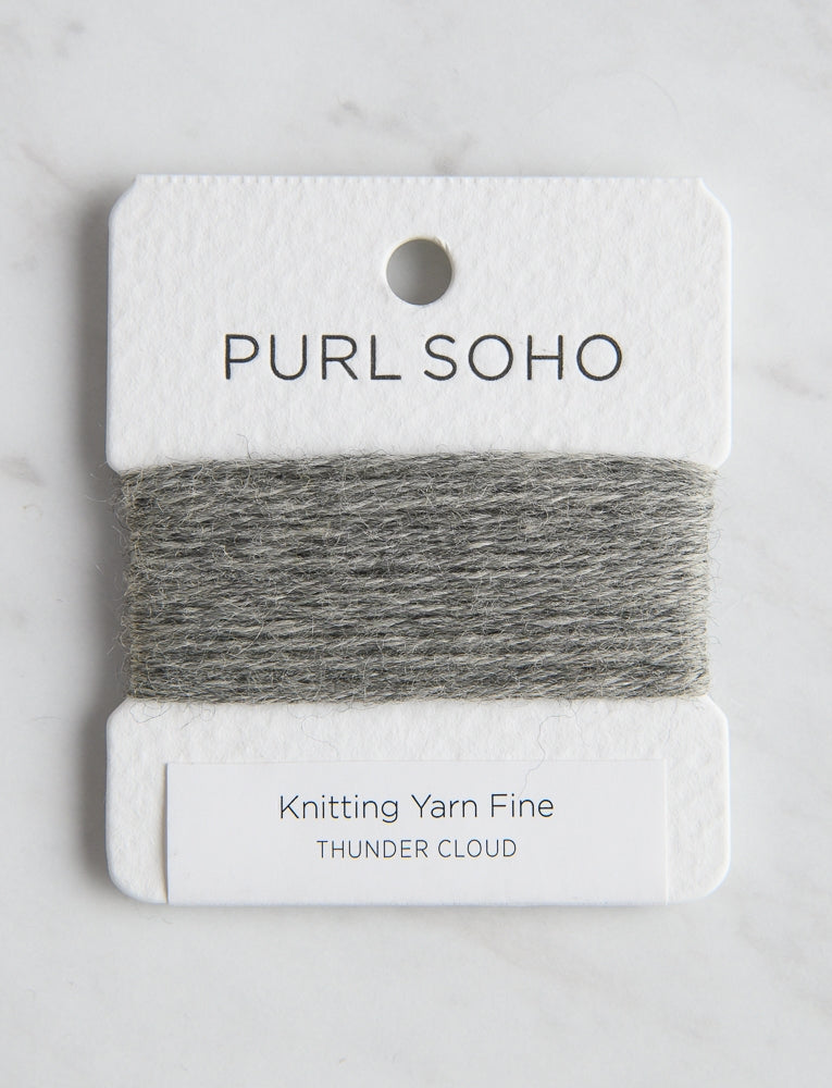 Knitting Yarn Fine Color Cards, Thunder Cloud