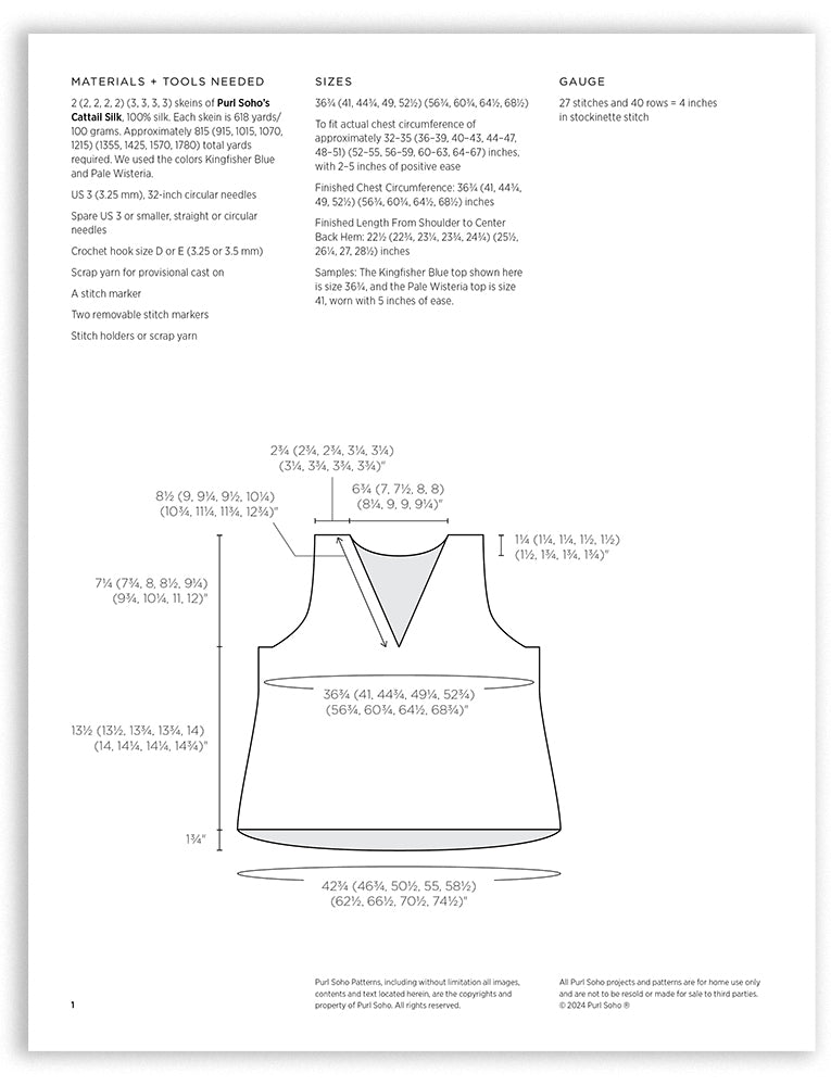 Tiny Tucks Top Pattern Download