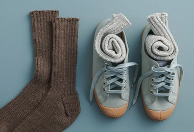 Toe-Up Socks in Stormy Superwash Sock