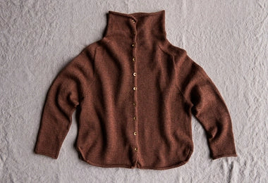 Top-Down Turtleneck Cardigan, Now in Baby Fawn