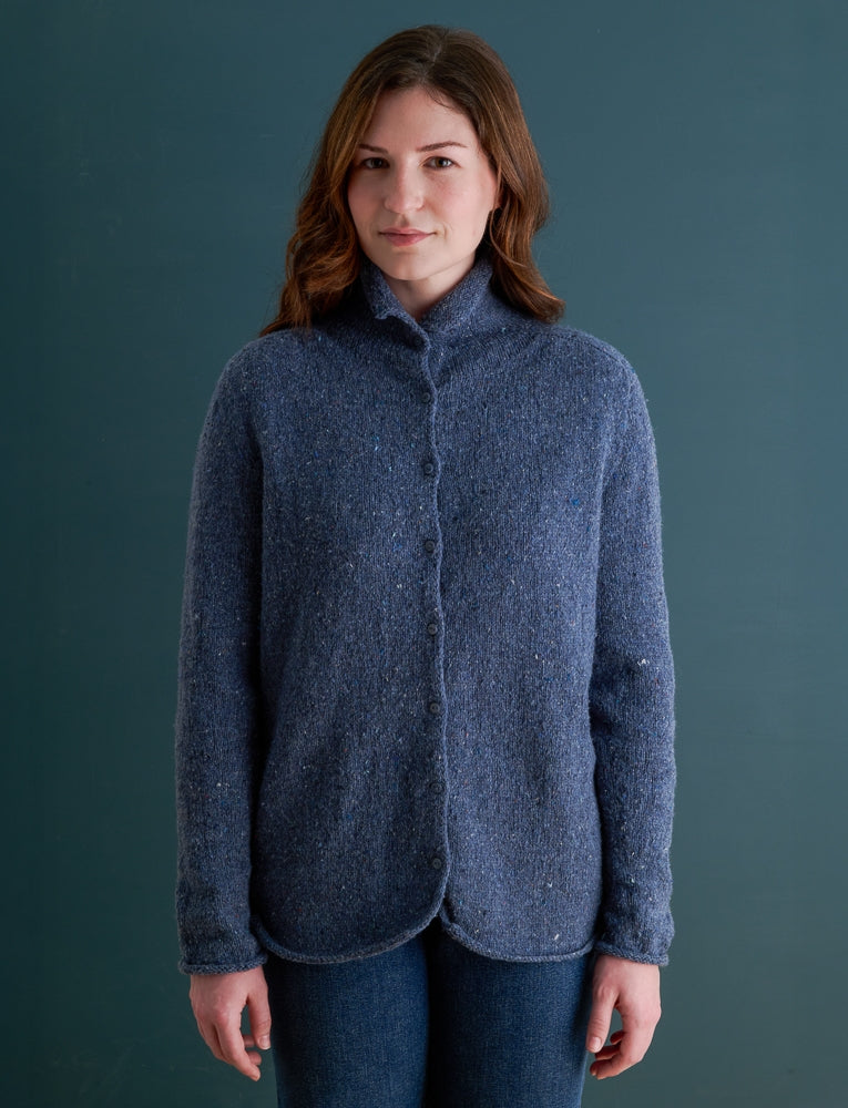 Top-Down Turtleneck Cardigan Pattern Download